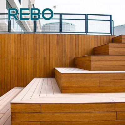 High Quality Low Maintenance Bamboo Decking Flooring Panels For Outdoor Stairs