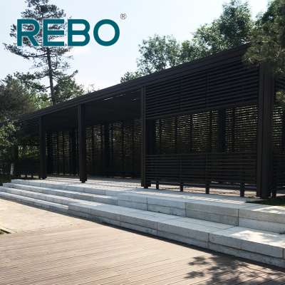 Outdoor strand woven bamboo composite flooring decking