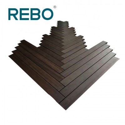 30% discounts REBO strand woven bamboo decking tiles