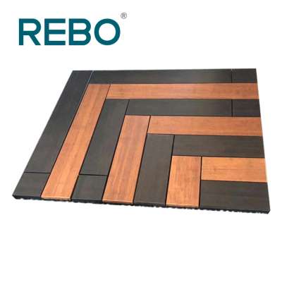 REBO strand woven bamboo engineering parquet