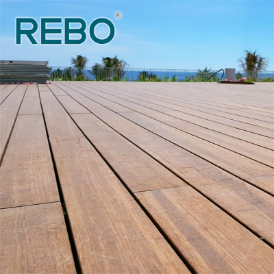 REBO bamboo waterproof composite decking flooring