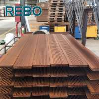 Outdoor strand woven bamboo natural patio laminate floor covering