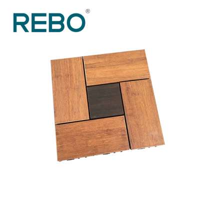 Bamboo tile flooring antislip outdoor bamboo decking