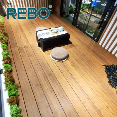 Easy installation cheap outdoor bamboo deck floor tiles covering